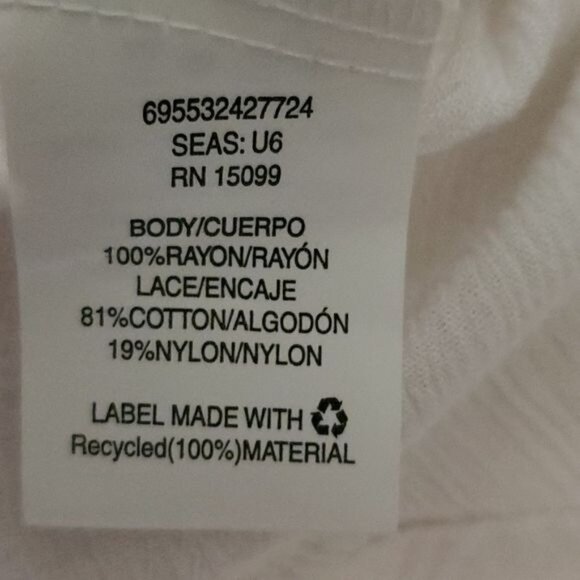 Tunic Blouse Boho Peasant Shirt Top Simply Emma BELL SLEEVE Women's WOMAN'S XL - Picture 10 of 13